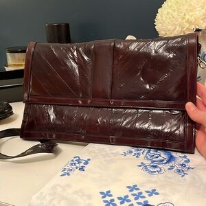 Eel skin purse made in Korea vintage